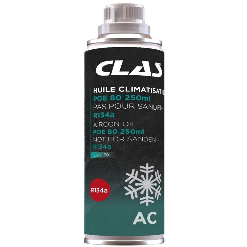 Huile climatisation poe 80 250ml pas pour sanden - r134a - co 6170 Clas Equipements