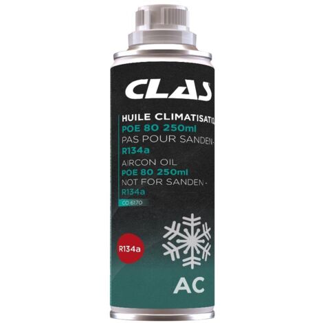 Huile climatisation poe 80 250ml pas pour sanden - r134a - CO 6170 - CLAS Equipements
