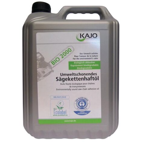 Huile de chaîne de scie BIO 2000 76 mm²/s (à 40°C) bidon de 5l