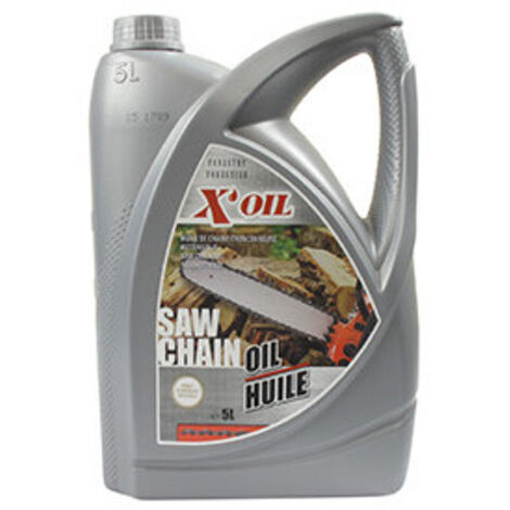 Huile de chaîne Super filante X'OIL bidon de 5 litres. Indice viscosité 97. V