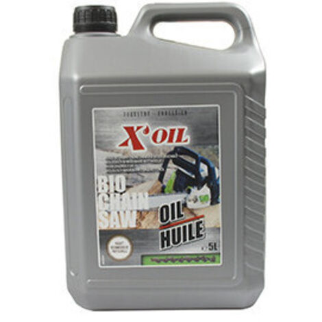 Huile de chaîne X'OIL BIODEGRADABLE Bidon de 5L ( BC68 )