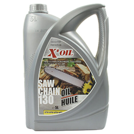 Huile de chaîne X'OIL toutes saisons en 5 litres. Indice viscosité 99. Viscosité cinématique de 130m