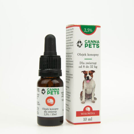 Huile de chanvre 2,5% pour animaux bœuf 10 ml