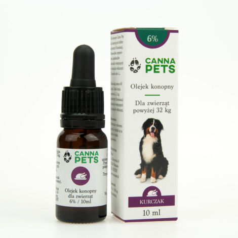 Huile de chanvre 6% pour animaux poulet 10 ml