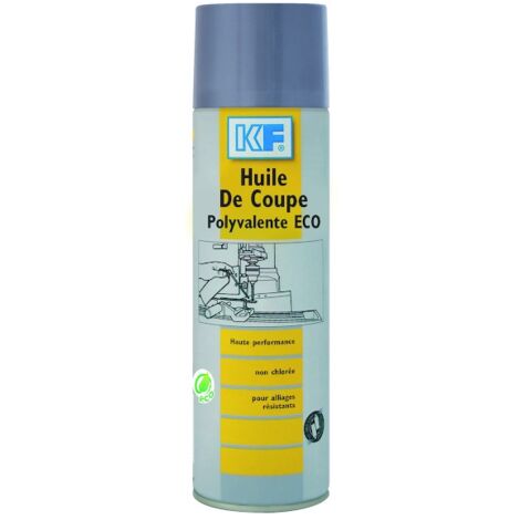 Huile de coupe POLYVALENTE ECO en aérosol - 650 mL brut / 500 mL net - KF