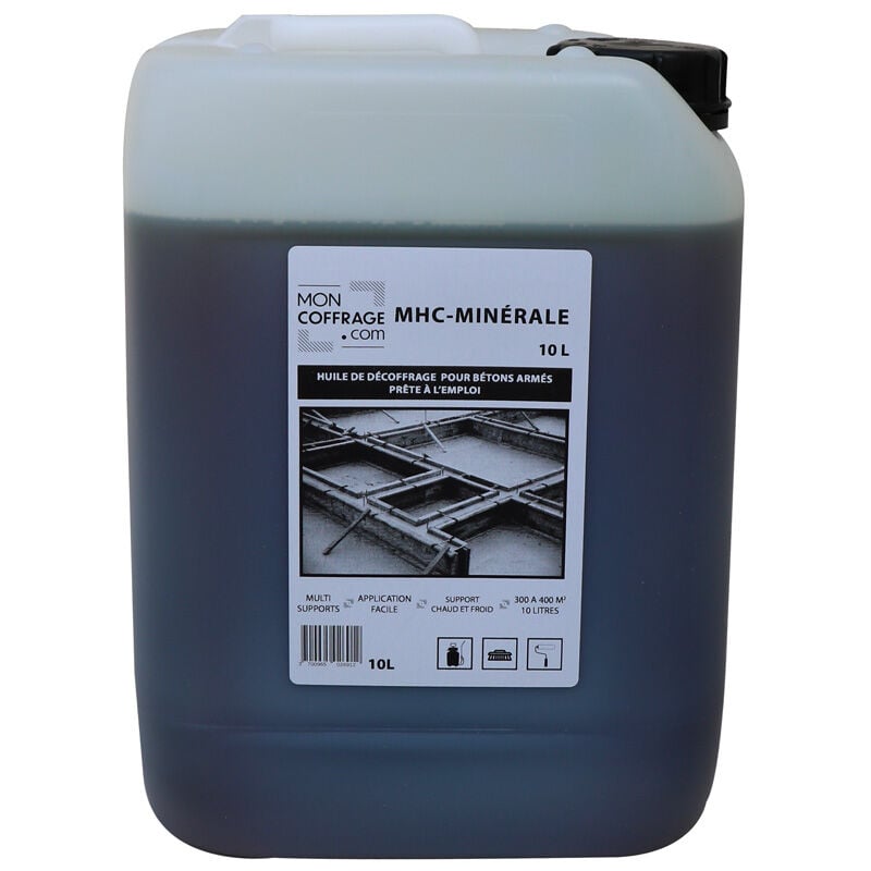 Huile de décoffrage mhc minerale - bidon 10L