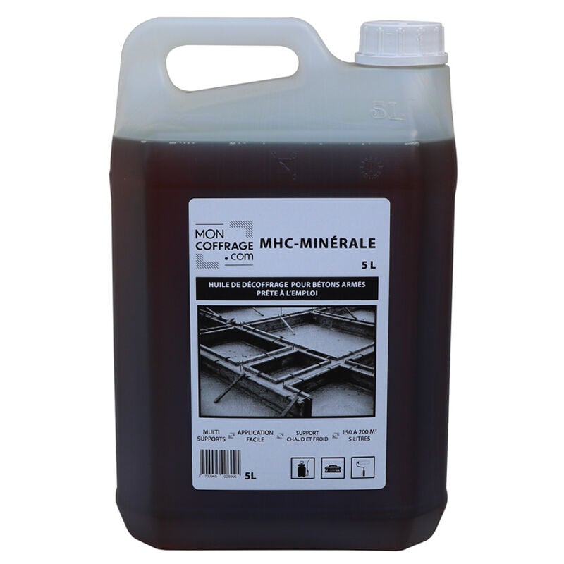 Huile de décoffrage mhc minerale - bidon 5L
