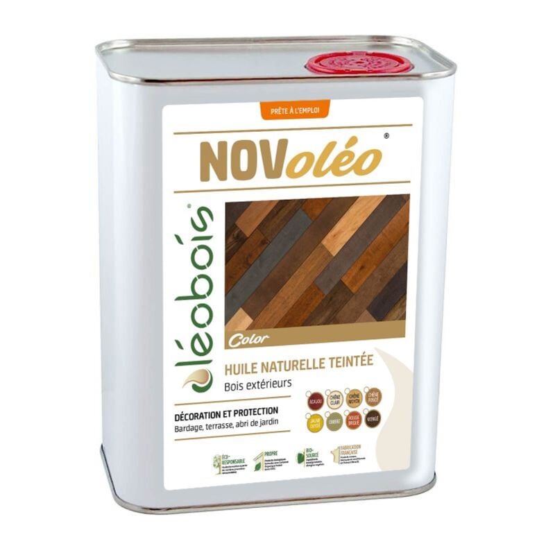 Oleobois - Huile De Lin Volailles Novoléo Color Teintée Bleu 1l - Oléobois