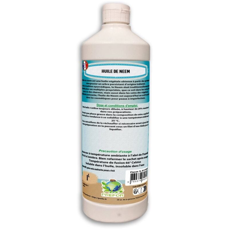 Huile de neem flacon 1L