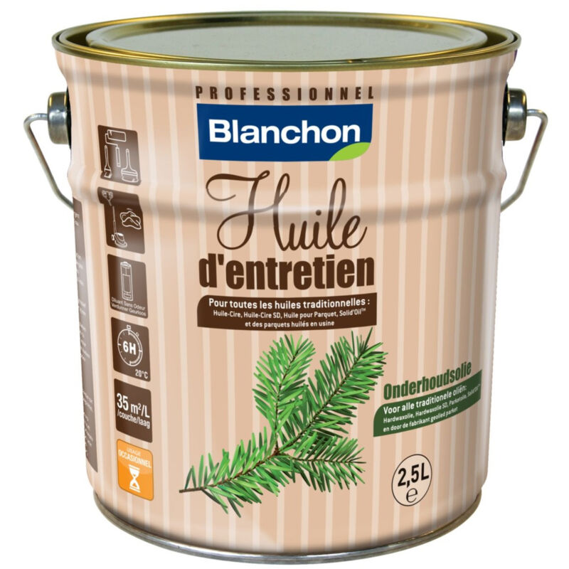 Blanchon - Huile d'entretien blanc 2,5L usage occasionnel