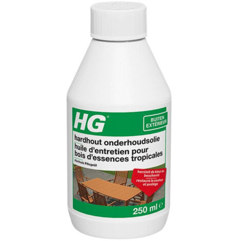 Huile d'entretien pour bois d'essences tropicales 250 ml - HG