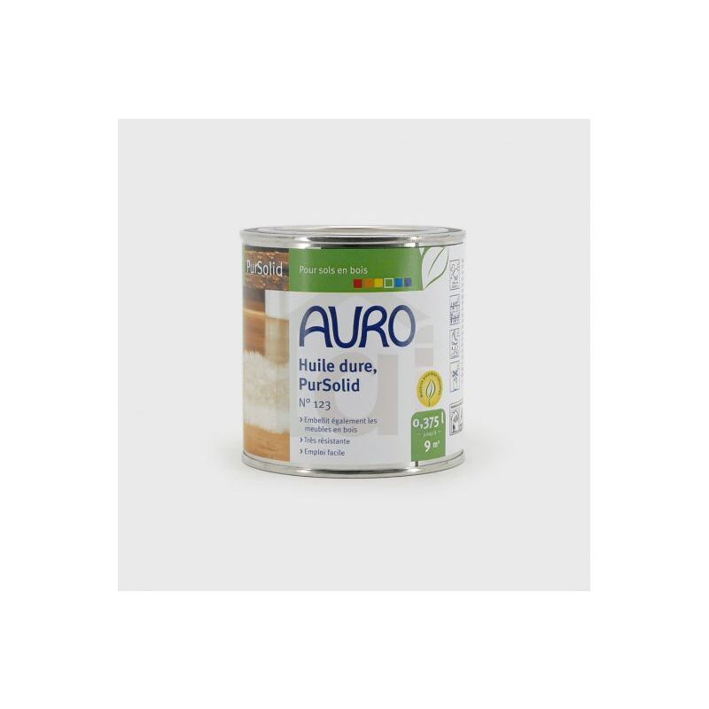 Auro - Huile dure pour bois Pursolid n°123 Pot de 0.375L