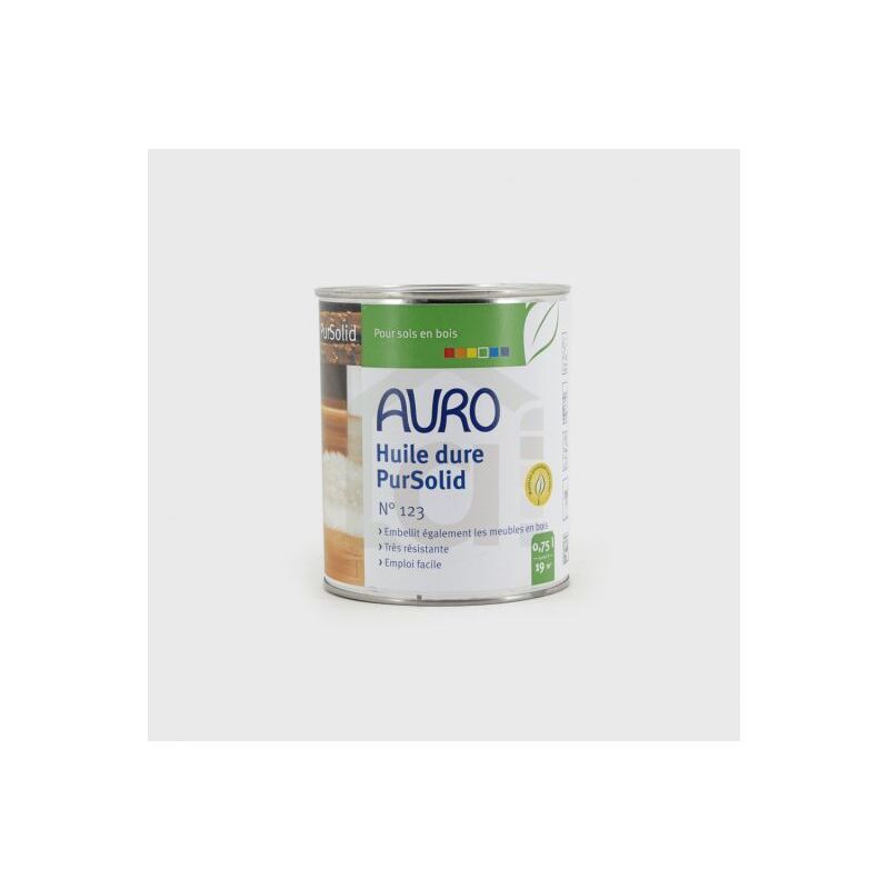Auro - Huile dure pour bois Pursolid n°123 Pot de 0.75L