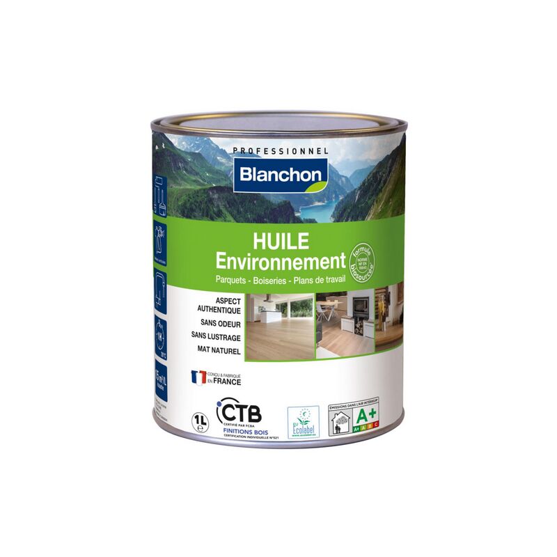 Blanchon - Huile Environnement d'imprégnation conserver et mettre en valeur l'aspect naturel et clair des bois Conditionnement: 1 Litre - Teinte: