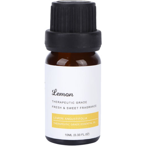Huile Essentielle Citron Naturelle 10ml pour Diffusion, Massage et SPA - Parfum Fruité Frais