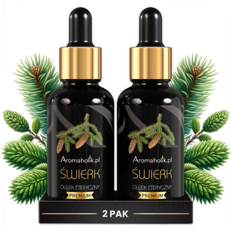 Huile essentielle d'épinette - Parfum de forêt pour l'aromathérapie à domicile  2 x 30 ml