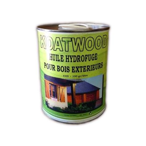 Huile hydrofuge pour bois extérieurs 5L – Protection contre intempéries – Application sans ponçage – Coloris incolore – Koatchimie