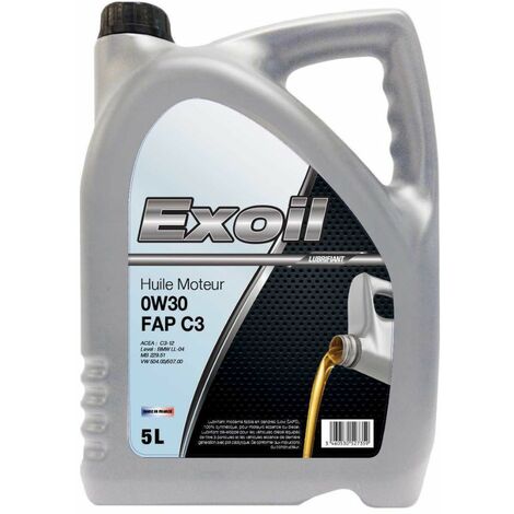 Huile moteur 0w30 FAP C3 5L Exoil