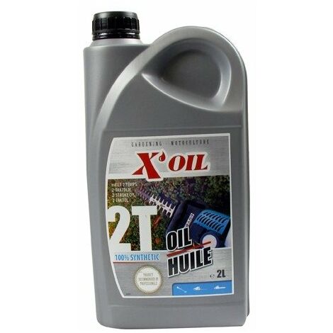 Huile moteur 2 temps 2L – 100% synthèse pour moteurs essence – Normes API TC – Performance optimale et protection moteur