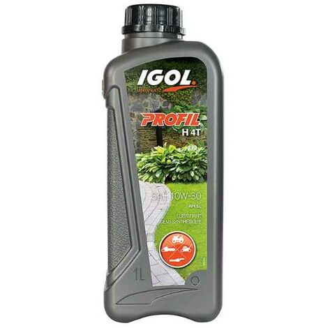 Huile moteur 10W30 1 litre – Propriétés anti-usure et anti-oxydation – Pour moteurs 4 temps de motoculture – Igol
