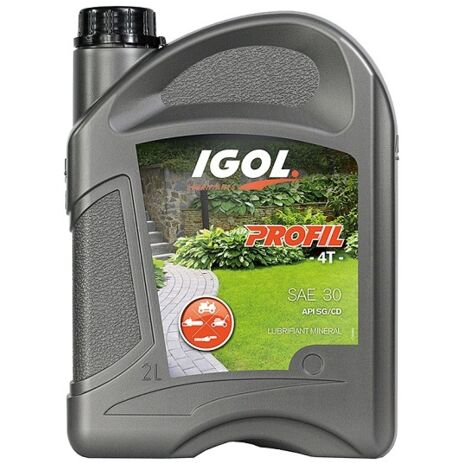 Huile moteur 4 temps SAE30 2 litres – Protection anti-usure et anti-oxydation – Compatible moteurs Briggs & Stratton, Honda, Kawasaki – Igol