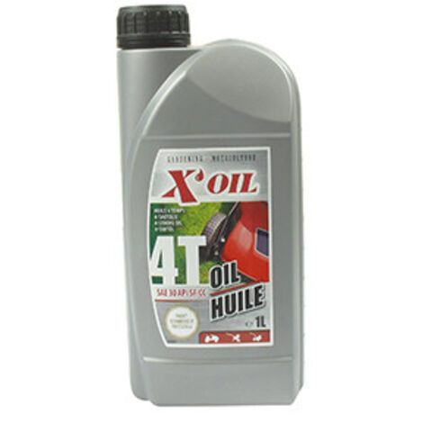Huile Moteur 4 temps X'OIL, SAE30 API SJ/CD, JASO MA, en bidon d'1 litre .