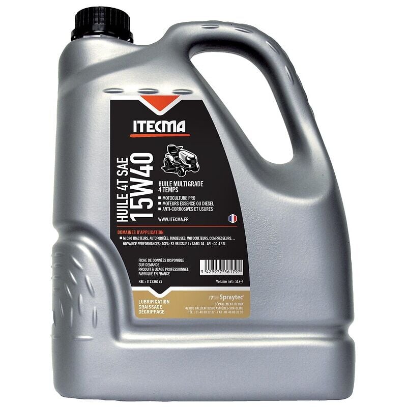 Sans Marque - Huile moteur 4T sae 15W40 Bidon 5L