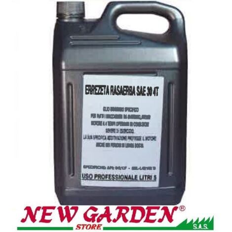 Huile moteur 4T SAE 30 5litres Lubrifiant pour tracteur de pelouse 4 temps