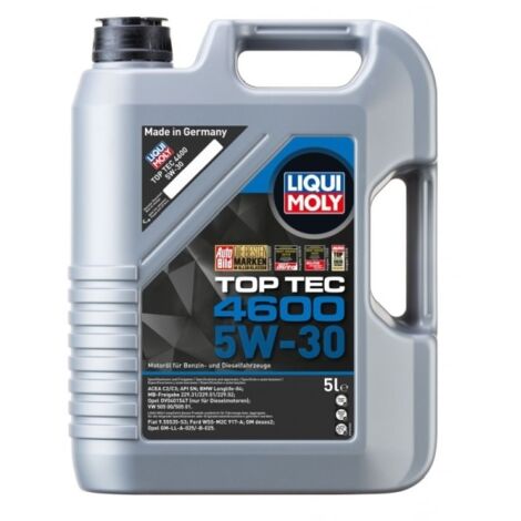 Huile moteur antifriction moderne haut de gamme TOP TEC 4600 5W30 5L Liqui Moly