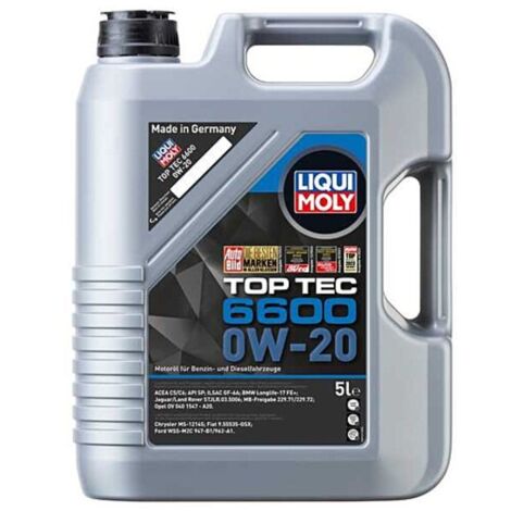 Huile moteur antifriction premium Top Tec 6600 0W-20 5L Liqui moly