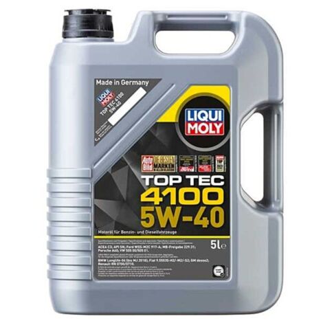 Huile moteur antifriction Top Tec 4100 5W40 5L Liqui Moly