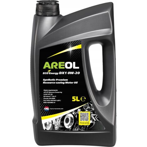 Huile moteur AREOL ECO Energy DX1 0W-20 5L