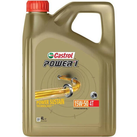Huile moteur - CASTROL Power 1 4T 15W-50 - 4L - 15W50