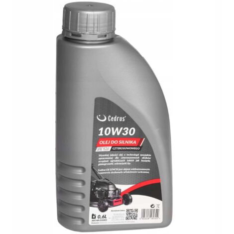 Huile moteur CEDRUS 10W30 pour tondeuses à gazon, tracteurs et motobineuses