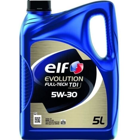 Huile moteur - ELF - EVOLUTION FULL-TECH TDI 5W-30 - 5L