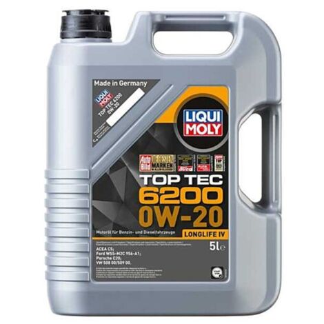 Huile moteur Longlife IV Top Tec 6200 0W-20 5L Liqui moly