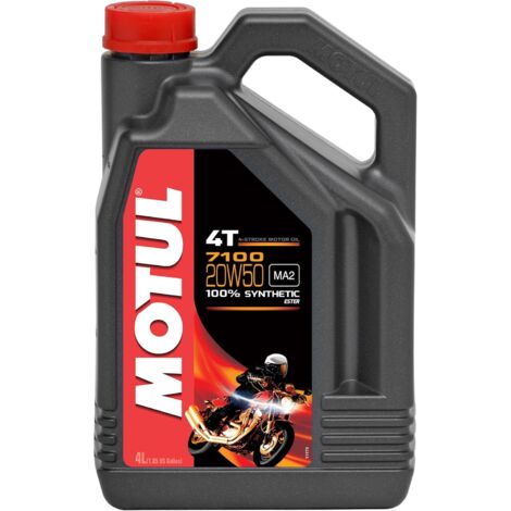 Huile moteur moto d'origine MOTUL 7100 4L 20W50 4L 4T MA2 Ester