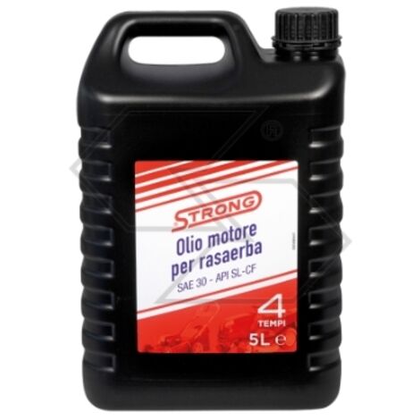 Huile moteur SAE-30 STRONG 5 litres moteurs 4 temps tondeuses à gazon excellente lubrification