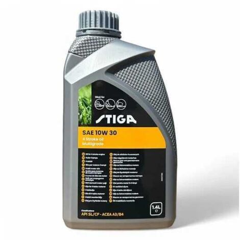 Huile moteur STIGA SAE 10W‑30 bidon 1,4 L (réf. 1111‑9238‑01)