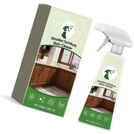Huile nettoyante et revitalisante pour bois 100ml – Nettoyant liquide polyvalent, polish et conditionneur pour meubles en bois, entretien facile et brillance durable.