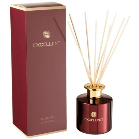 Huile Parfumée "Excellent" 27cm Rose Champagne Rouge