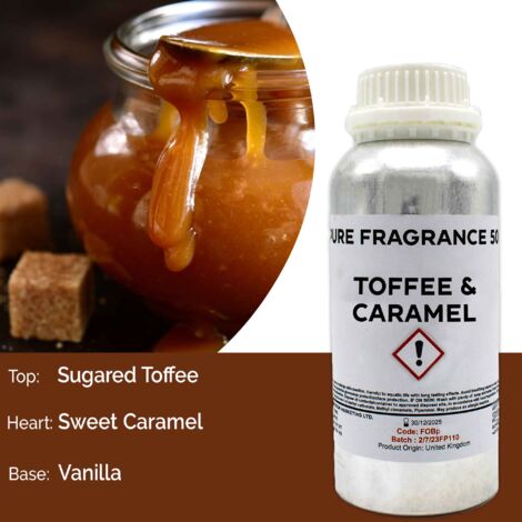 Huile parfumée pure caramel et caramel - 500 ml- Vendu par 1