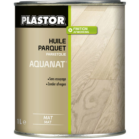 Plastor Huile Parquet Sans Essuyage Aquanat Finition Mate