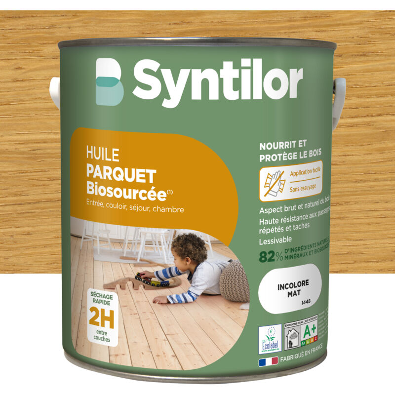 Huile Parquet Biosourcée Syntilor 5L Incolore