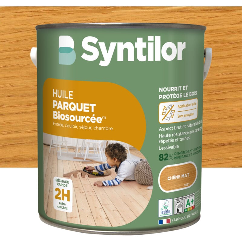 Huile Parquet Biosourcée Syntilor 5L Chêne