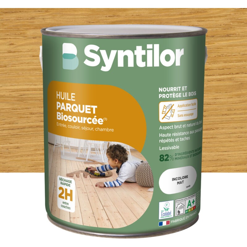Huile Parquet Biosourcée Syntilor 2,5L Incolore