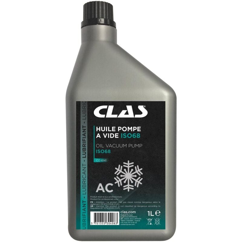 Clas - Huile pompe a vide iso68 1l - co 6141 Equipements