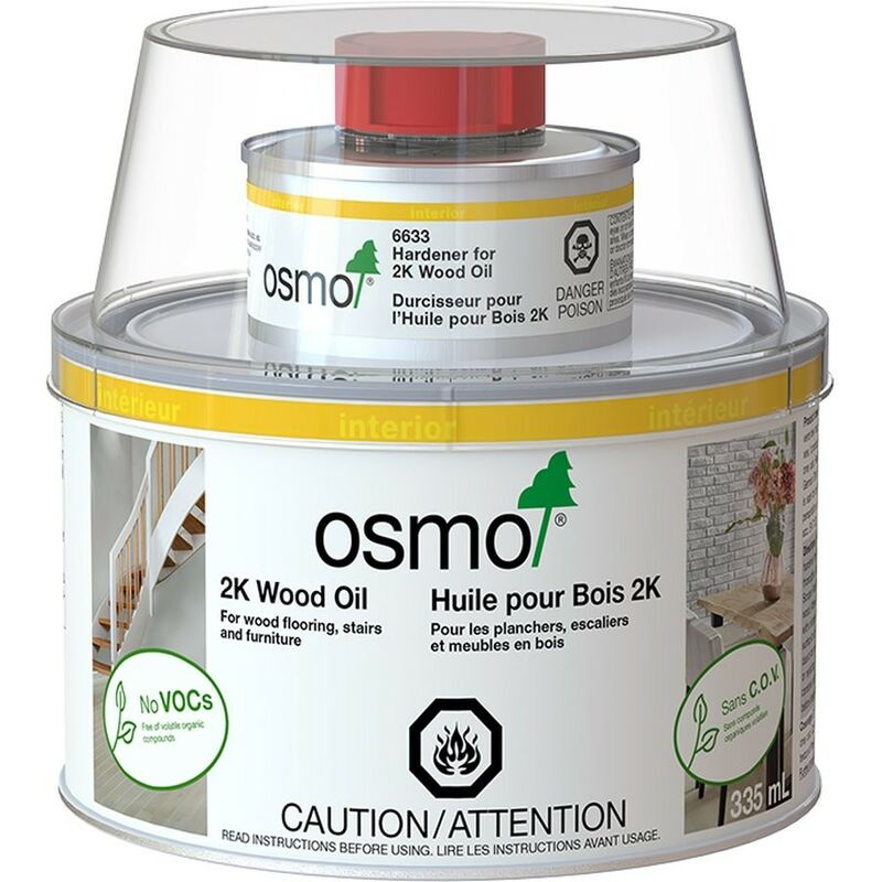 Osmo - Huile pour bois 2K Teinte: Cognac 6143 - Conditionnement: 0,375L