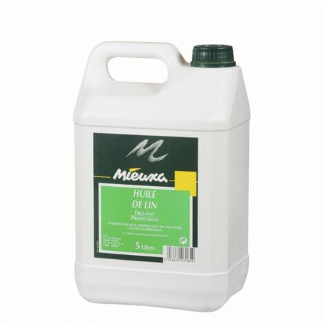 Huile pour bois 5 L – Protège et embellit les matériaux poreux – Ravive les bois cirés et non vernis – Dilution 30 à 50% – Phebus