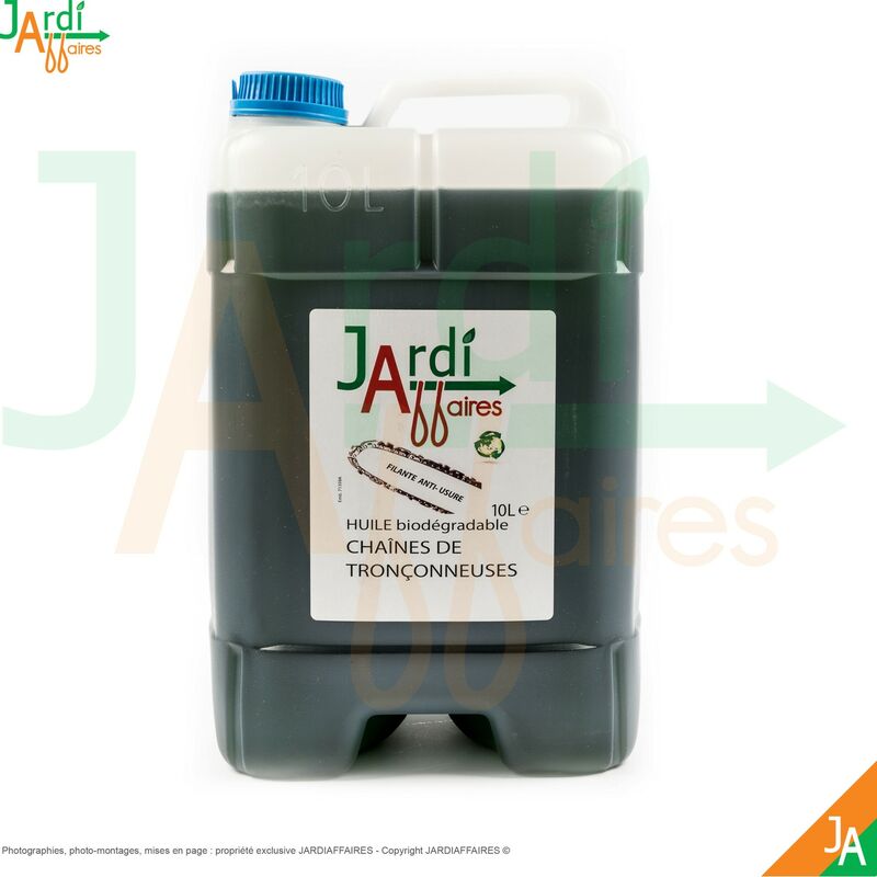 Huile pour chaîne de tronçonneuse Biodégradable Jardiaffaires 10 litres